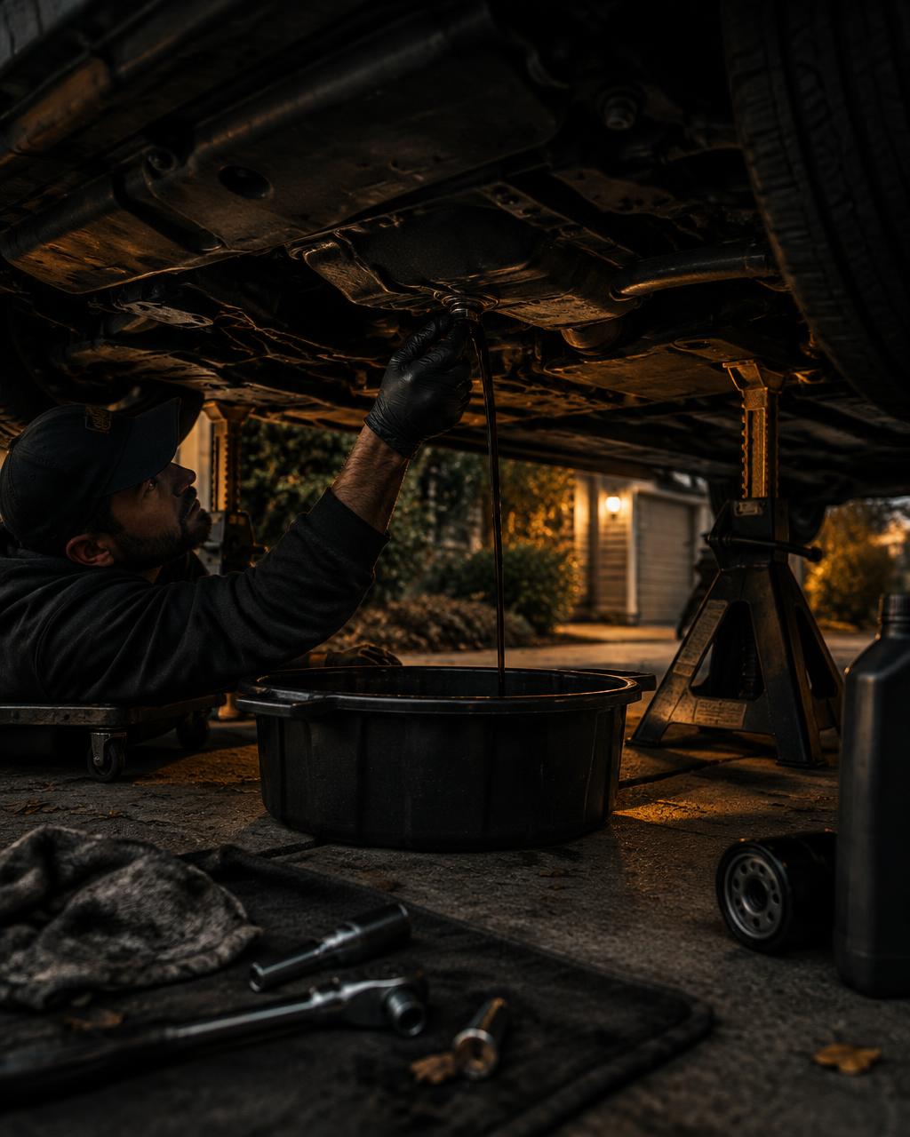 Adrian Thom, owner of Titan Auto Services, at work