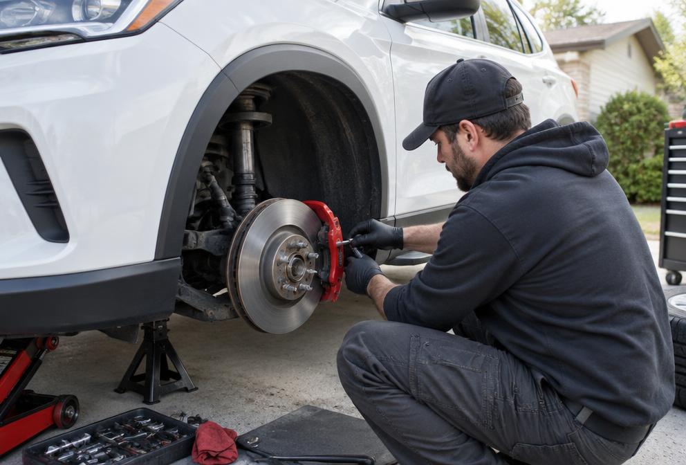 Brake Service performed by a mobile mechanic