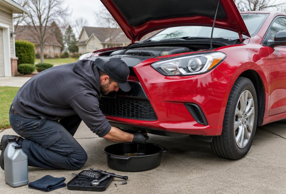 Oil Changes performed by a mobile mechanic