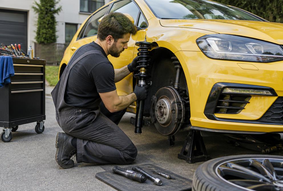 Suspension Service performed by a mobile mechanic