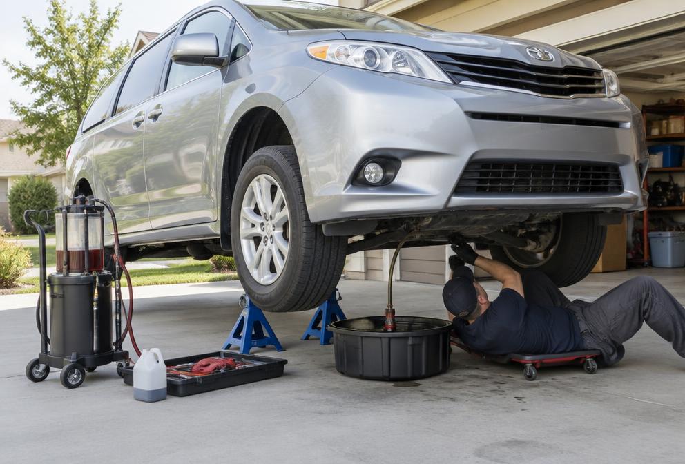 Transmission Service performed by a mobile mechanic